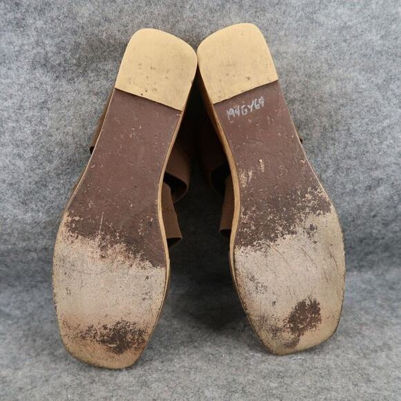 Donald Pliner Shoes Women 9 Wedge Sandal Fashion Slip On Square Toe Cork Classic - Picture 10 of 14